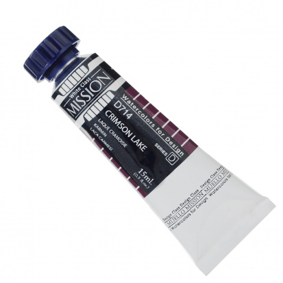 Акварель дизайнерская в тубах "Mission White", 15 мл 714 малиновый лак