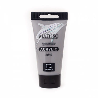 Акриловая краска "Matisso", серый теплый, 60 мл