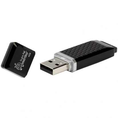 Память "Quartz" 4GB, USB 2.0 Flash Drive, черный