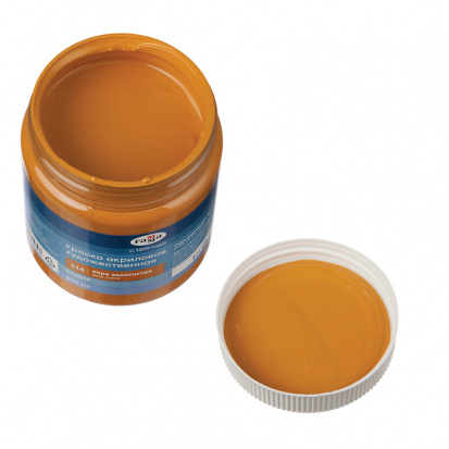 Краска акриловая художественная "Студия", 500мл, банка, охра золотистая