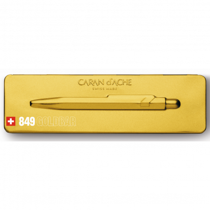 Шариковая ручка "GoldBar", золот.корп, метал.футляр