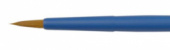 Кисть "Aqua Blue round", синтетика коричневая круглая, обойма soft-touch, ручка короткая синяя №6