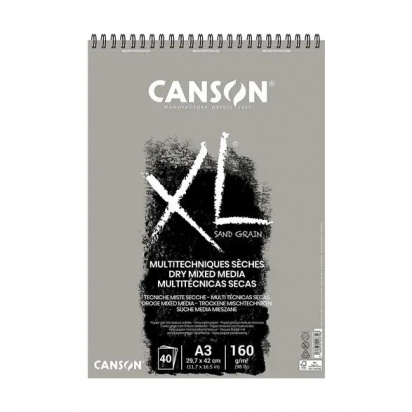 УЦЕНКА CANSON XL Альбом на спирали натуральный белый 160гр 30X42CM 40 листов
