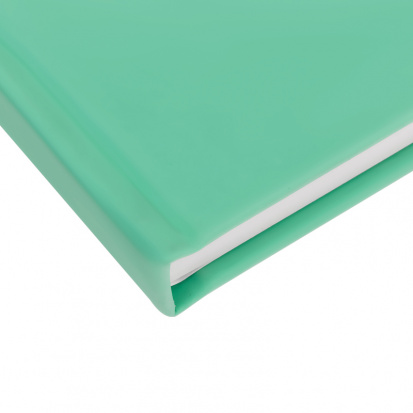 Скетчбук для акварели 40л., 145*145 Greenwich Line, бирюзовый, 200г/м2, кожзам, на резинке