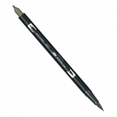 Маркер-кисть "Abt Dual Brush Pen" 228 серо-зеленый