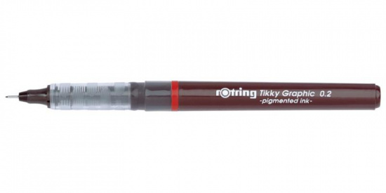 Ручка капиллярная "Tikky Grafic" чёрная 0.2мм