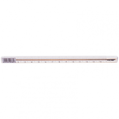 Линейка 15см, пластиковая, трехгранная