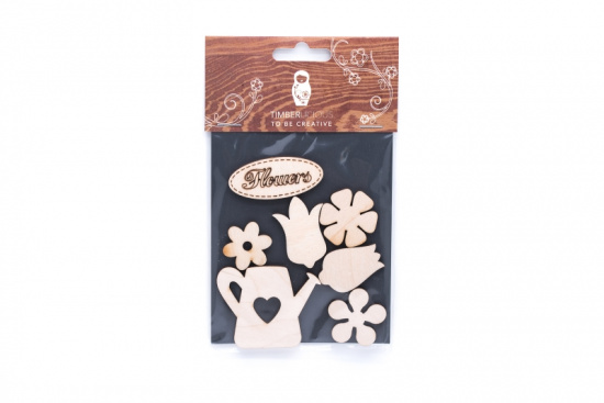 Набор заготовок для декорирования Flowers12 фанера 10х14см Набор заготовок для декорирования Flowers12 фанера 10х14см