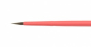 Кисть "Aqua Red round", соболь-микс круглая, обойма soft-touch, ручка короткая красная №3