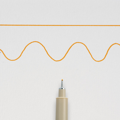 Ручка капиллярная "Pigma Micron" 0.45мм, Оранжевый