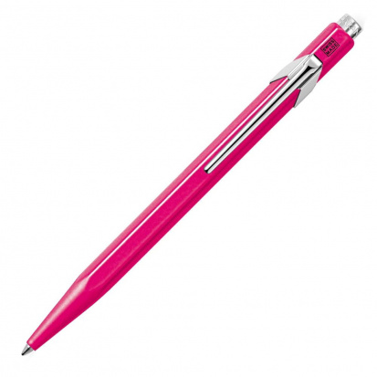 Шариковая ручка "Fluo Line", син., неон роз.корп