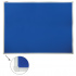 Доска c текстильным покрытием для объявлений, 90х120 см, синяя