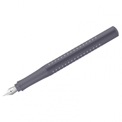 Ручка перьевая "Grip 2010", синяя, 0,75мм, бархатный серый корпус  sela25