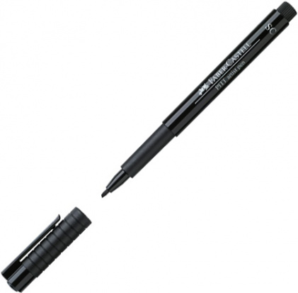 Ручка капиллярная "Рitt Pen" чёрная soft calligraphy 2мм sela
