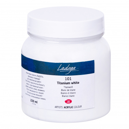 Акрил "Ладога" белила титановые 220мл