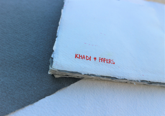 Блок для акварели "Khadi", 20*20, 30л 150г/м2, Rough / Torchon 100% хлопок, без обложки sela