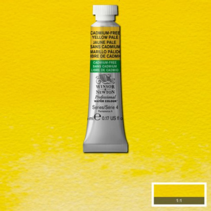 Акварель художественная "Artists'", 5 мл, Cadmium-free, цвет желтый бледный sela