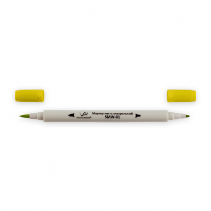 Акварельный маркер-кисть, J122 желтый пастельный/Pastel Yellow