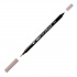 Маркер-кисть двусторонняя "Le Plume II", кисть и ручка 0,5мм, серо коричневый