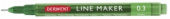 Ручка капиллярная "Graphik Line Maker" 0.3 зеленый
