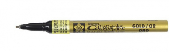 Маркер Pen-Touch Calligrapher Золотой, средний стержень 1,8мм