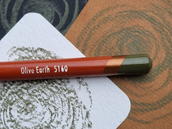Карандаш цветной "Drawing" зеленый оливковый земляной 5160