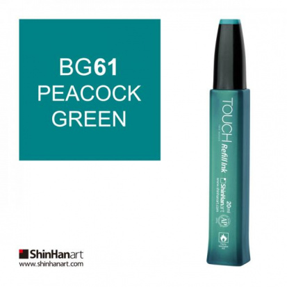 Заправка "Touch Refill Ink" 061 зеленый павлин BG61 20 мл