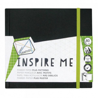 Скетчбук для маркера Inspire Me 120г/м.кв 140*140мм 80л