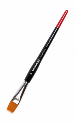 Кисть для акрила"Amsterdam 342S" синтетика мягкая плоская укороченная, ручка короткая №18