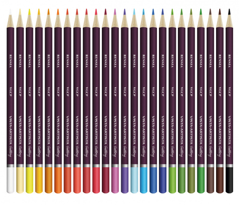 Набор цветных  карандашей  "VISTA-ARTISTA"  "Gallery", заточенный, 24 цв.