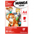 Альбом "Manga" для маркеров, склейка,А4, 50л,100г/м2, обложка комиксы