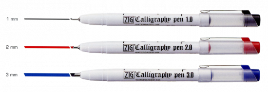 ZIG Ручки капиллярные для каллиграфии "Calligraphy Pen"