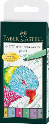 FABER-CASTELL Ручки-кисти "Pitt Pen brush" в наборах
