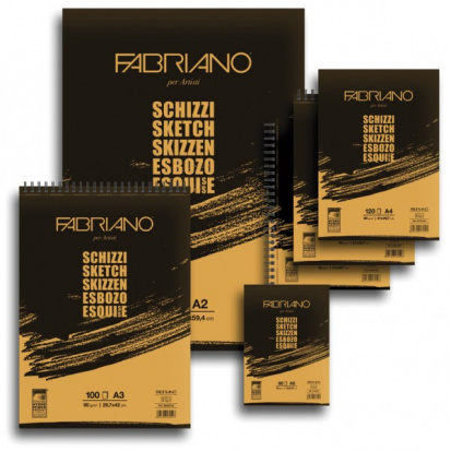 FABRIANO Альбомы и блокноты "Schizzi" 90г/м2