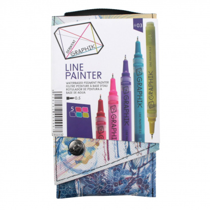 DERWENT Ручки капиллярные "Graphik Line Painter" наборы