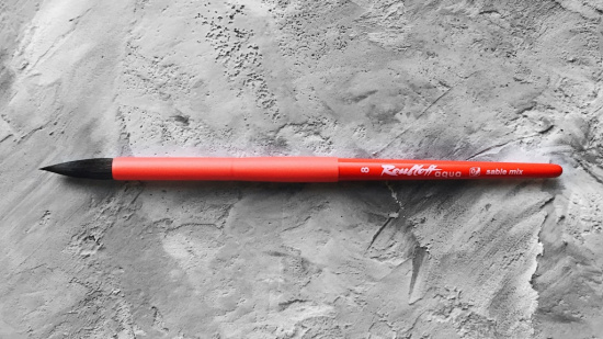 ROUBLOFF Cоболь-микс "Aqua" с софттач ручкой круглые