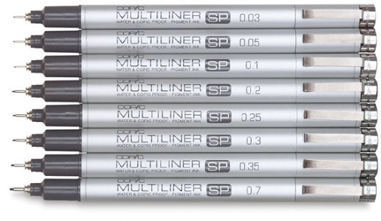 COPIC Капиллярные ручки "Multiliner SP" old