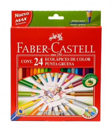 FABER-CASTELL Детские цветные карандаши трехгранные