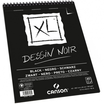 CANSON Альбомы для графики "XL Black" 150г/м2