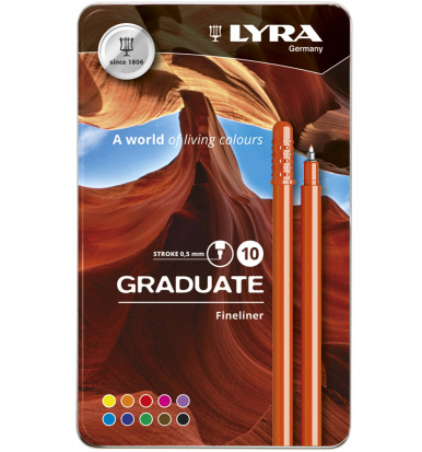 LYRA Капиллярные ручки "Graduate fine liner" в наборах