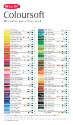 DERWENT Карандаши цветные "Coloursoft" поштучно