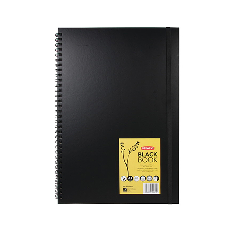 DERWENT Скетчбуки "Black Book", 200 г/м2