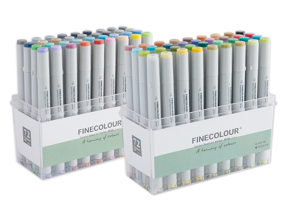 FINECOLOUR Спиртовые маркеры "Junior" для скетчей в наборах