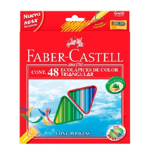 FABER-CASTELL Детские цветные карандаши трехгранные