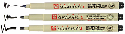 SAKURA Капиллярные ручки "Pigma Graphic"