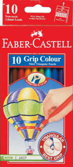 FABER-CASTELL Детские цветные карандаши "Grip" трехгранные